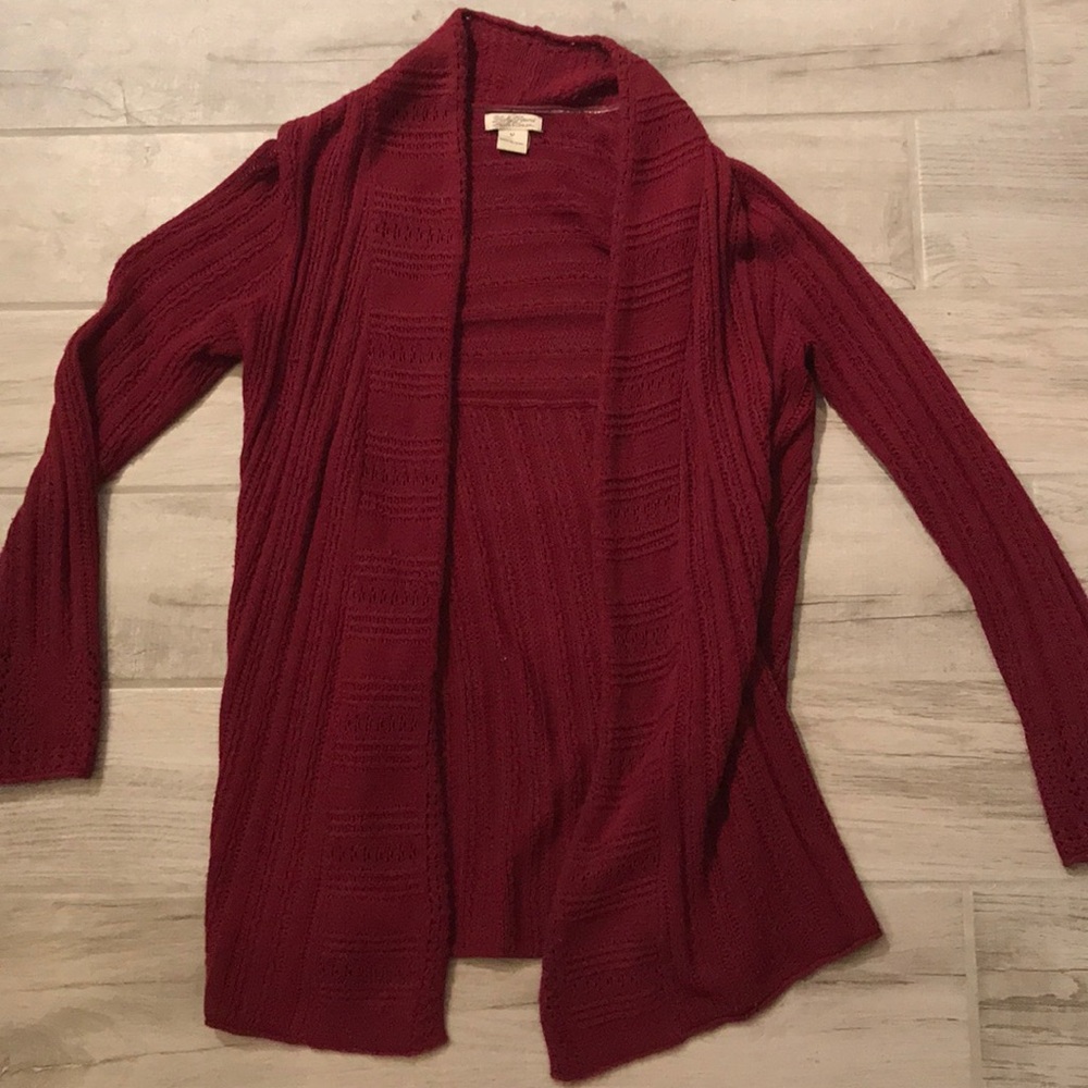 Lucky Brand dark red sweater